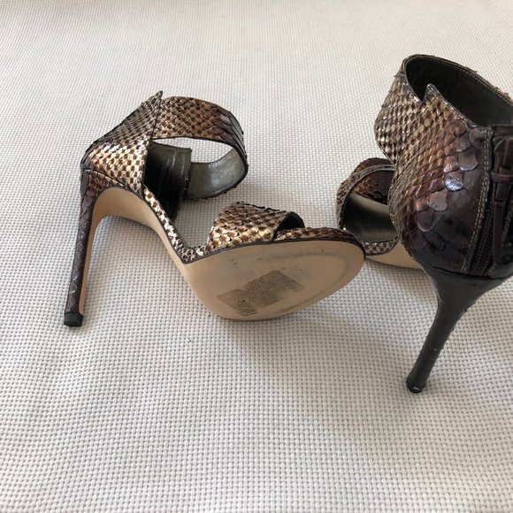 Stuart Weitzman Metallic Python Pumps - Picture 5 of 11